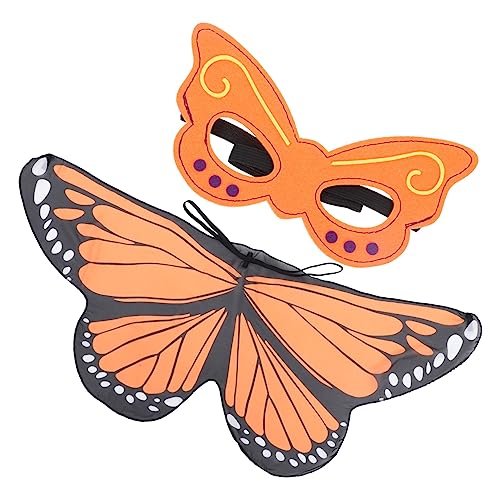 CALLARON 1 Satz Adorables Schmetterlingsflügel Kostümset für Teiliges Set mit Umhang und Maske für Halloween und Bühnenaufführungen Leicht und CALLARON 1 Satz Adorables Schmetterlingsflügel Kostümset für Teiliges Set mit Umhang und Maske für Halloween und Bühnenaufführungen Leicht und von CALLARON