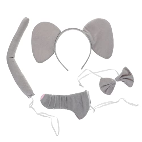CALLARON 1 Satz Elefant -kopfschmuck Set Ohren Stirnband Outfits Kostüm Sachen Für Elefantenbabys Elefantenohren Elefantenkostüm Halloween Cosplay Grey Stoff CALLARON 1 Satz Elefant -kopfschmuck Set Ohren Stirnband Outfits Kostüm Sachen Für Elefantenbabys Elefantenohren Elefantenkostüm Halloween Cosplay Grey Stoff von CALLARON