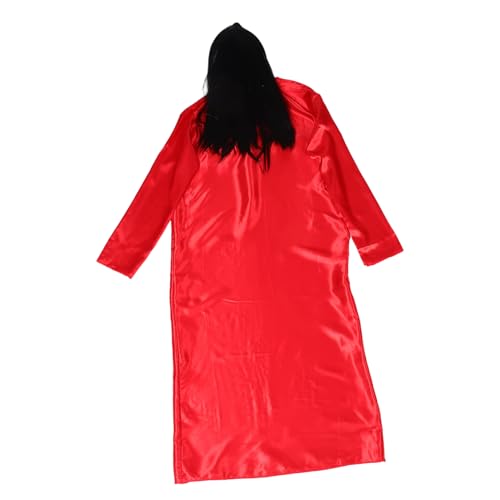 CALLARON 1 Satz Geisterbraut Kostüm für Mädchen mit Perücke Rote Halloween Verkleidung für Cosplay und Themenpartys Vielseitig Einsetzbar und Atmungsaktiv Synthetischen Fasern von CALLARON