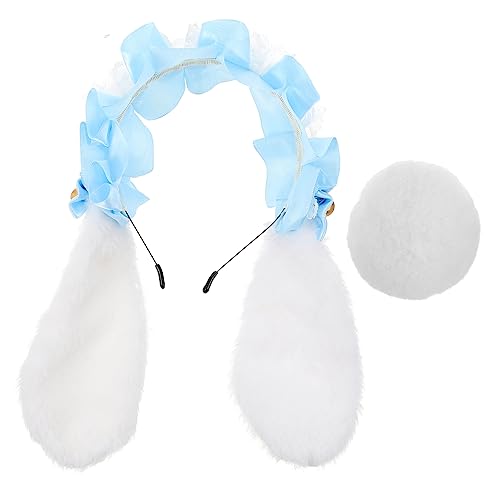 CALLARON 1 Satz Hasenohr Stirnband Hase Ostern Hasenohren Halloween-Hasen-Kopfschmuck Kostüm Party-Cosplay-Kopfbedeckung Kaninchen Ohrstirnbanddekoration Unterhaltung Spitze von CALLARON