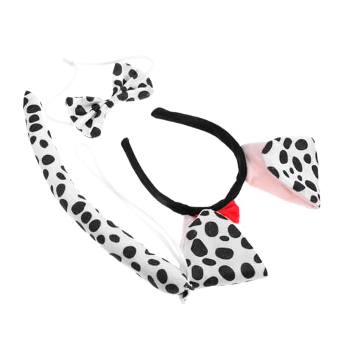 CALLARON 1 Satz Kawaii Hundeohren Stirnband mit Roter Fliege Teiliges Kostümset für Partys Cosplay Tägliches Verkleiden Weiches Material Bequeme Niedliche Designs CALLARON 1 Satz Kawaii Hundeohren Stirnband mit Roter Fliege Teiliges Kostümset für Partys Cosplay Tägliches Verkleiden Weiches Material Bequeme Niedliche Designs von CALLARON