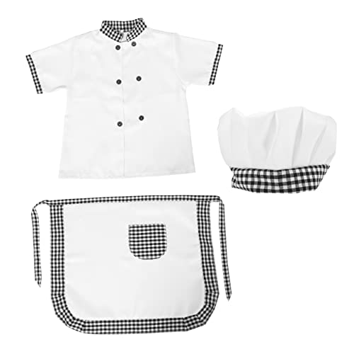 CALLARON 1 Satz Koch Kostüm mit Schürze und Mütze Unisex Rollenspiel Outfit für Kleine für Spiel und Kreative Bildung Atmungsaktives mit Taschen für Backutensilien CALLARON 1 Satz Koch Kostüm mit Schürze und Mütze Unisex Rollenspiel Outfit für Kleine für Spiel und Kreative Bildung Atmungsaktives mit Taschen für Backutensilien von CALLARON