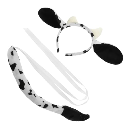 CALLARON 1 Satz Kuh Kostüm Set mit Haarreif und Tierische Cosplay Requisiten für Fasching Halloween und Partys Bequemes und Langlebiges Material für Tollen Look CALLARON 1 Satz Kuh Kostüm Set mit Haarreif und Tierische Cosplay Requisiten für Fasching Halloween und Partys Bequemes und Langlebiges Material für Tollen Look von CALLARON