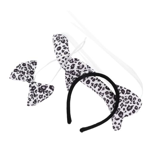 CALLARON 1 Satz Leoparden Kostüm Set für Teiliges Set mit Haarreif Fliege und für Halloween und Cosplay Leicht und für Partys und von CALLARON