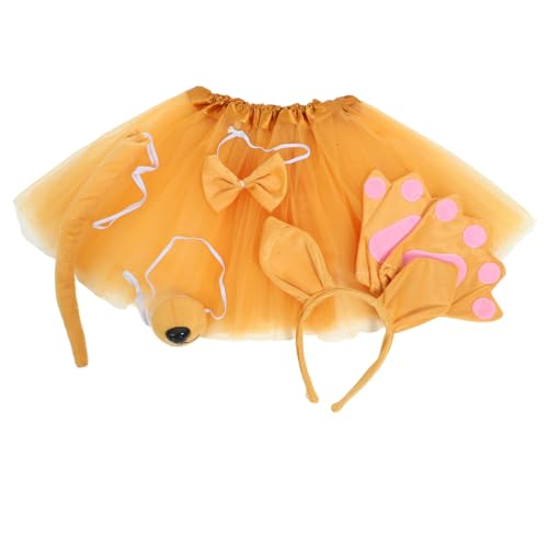 CALLARON 1 Satz Lustiges Tierkostüm mit Niedlichen Ohren Rock und Handschuhen für Karneval Halloween und Cosplay Events von CALLARON
