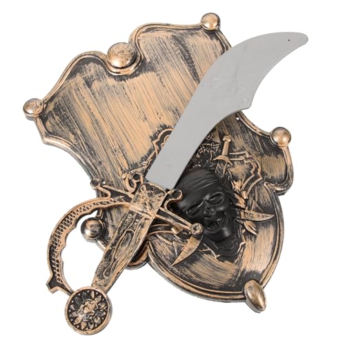 CALLARON 1 Satz Piratenkostüm Zubehör Set für Teiliges Set mit Schild und für Halloween Cosplay und Themenpartys Realistisches für und Interaktion CALLARON 1 Satz Piratenkostüm Zubehör Set für Teiliges Set mit Schild und für Halloween Cosplay und Themenpartys Realistisches für und Interaktion von CALLARON