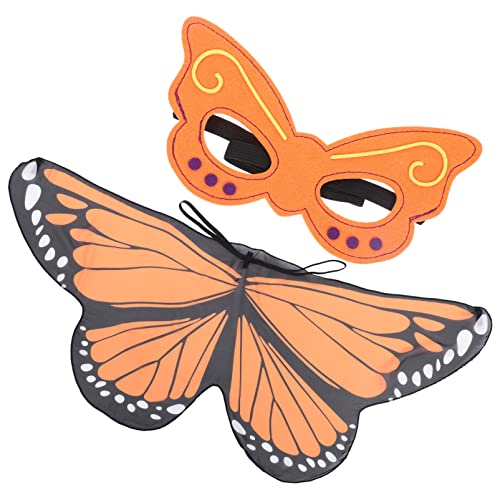CALLARON 1 Satz Schmetterlingsflügel-Umhang Kostüm für Mädchen Schal halloween kostüm set halloween kostüm anzug Kinderkleider Sandalen für Damen Schal in Schmetterlingsflügelform von CALLARON