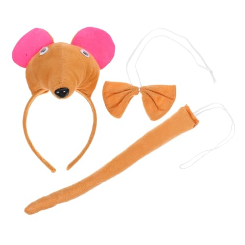 CALLARON 1 Satz Teiliges Mausohren Haarband für Frauen Niedliches Kostümzubehör mit Schleife für Partys Cosplay Besondere Anlässe von CALLARON