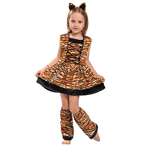 CALLARON 1 Satz Tiger Mädchen Cosplay Kostüm Xl Kreatives Tierkostüm für Aufführungen und Rollenspiele Strapazierfähigem Material Xl Jahre CALLARON 1 Satz Tiger Mädchen Cosplay Kostüm Xl Kreatives Tierkostüm für Aufführungen und Rollenspiele Strapazierfähigem Material Xl Jahre von CALLARON