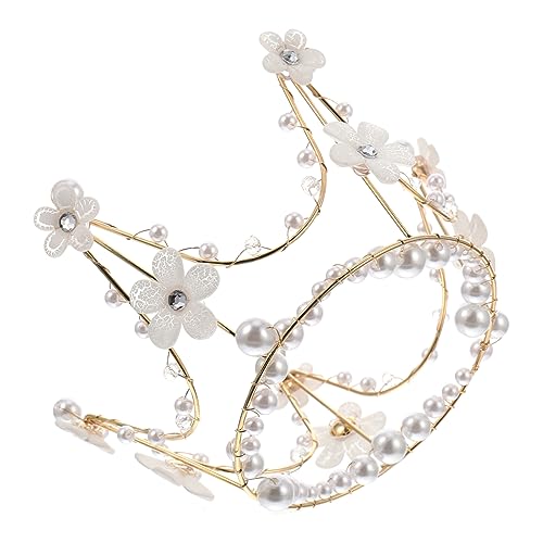 CALLARON 1 Stück Perlenkrone Tortenaufsatz Tortendekoration für Hochzeiten und Feiern Design Perfekter Fotorequisit Einzigartige Tortenverzierung CALLARON 1 Stück Perlenkrone Tortenaufsatz Tortendekoration für Hochzeiten und Feiern Design Perfekter Fotorequisit Einzigartige Tortenverzierung von CALLARON