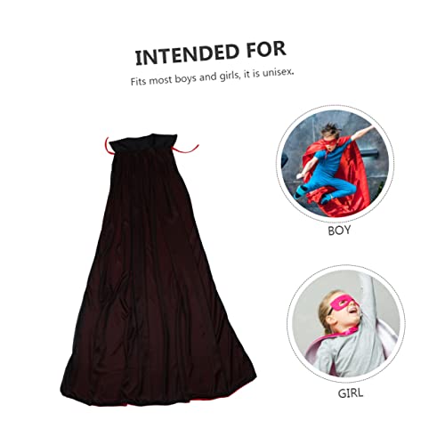 CALLARON 1.4M Doppelseitiger Halloween Umhang Für Vampir Cape Rot Kostüm Für Jungen Halloween Feiern Cosplay von CALLARON