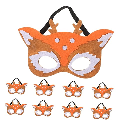CALLARON 10 Stück Teiliges Wiederverwendbare Party Tiermasken Stabilem Vliesstoff Niedliche Cartoon Masken für Kindergeburtstag Halloween und Cosplay und Langlebig CALLARON 10 Stück Teiliges Wiederverwendbare Party Tiermasken Stabilem Vliesstoff Niedliche Cartoon Masken für Kindergeburtstag Halloween und Cosplay und Langlebig von CALLARON