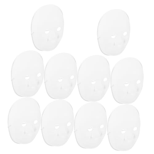 CALLARON 10 Teiliges Weiße Bemalbare Vollgesichts Papiermasken im Männlichen Design DIY Bastelset für Cosplay Halloween und Kreative Sprachförderung CALLARON 10 Teiliges Weiße Bemalbare Vollgesichts Papiermasken im Männlichen Design DIY Bastelset für Cosplay Halloween und Kreative Sprachförderung von CALLARON