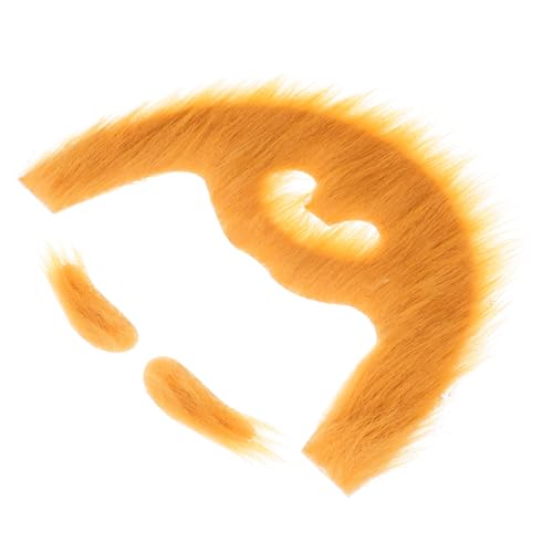 CALLARON 1Satz Falscher Augenbrauen Requisiten Für Halloween Cosplay Dekorativer Schnurrbart Fluffy Augenbrauen Kostüm Zubehör Für Partys Veranstaltungen von CALLARON