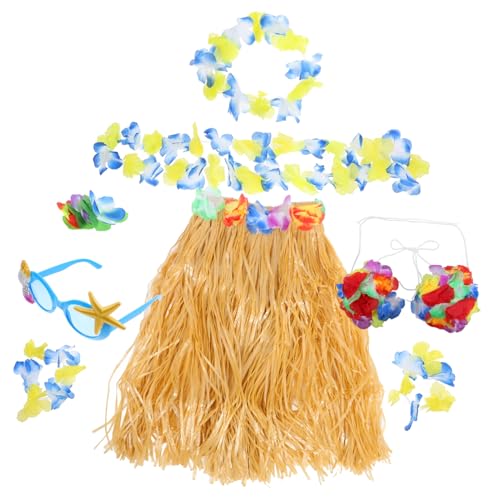 CALLARON 1Satz Teiliges Luau Dekorationsset mit Blumen Sonnenbrille und Haarspangen für Tropische Sommerfeiern und Geburtstagsfeiern für Jede Feierlichkeit von CALLARON