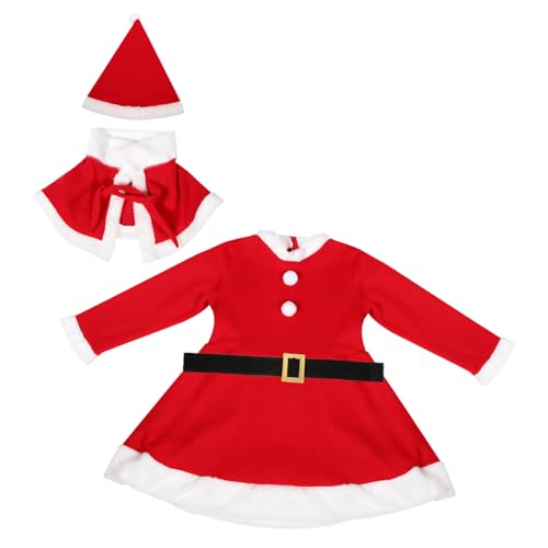 CALLARON 1Satz Weihnachtsmann Kostümset Langärmliges mit Schal Mütze Gürtel für Festliche Weihnachtsfeiern für Verschiedene Anlässe Aktivitäten CALLARON 1Satz Weihnachtsmann Kostümset Langärmliges mit Schal Mütze Gürtel für Festliche Weihnachtsfeiern für Verschiedene Anlässe Aktivitäten von CALLARON