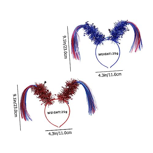 CALLARON 1Stück Rotes Pferdeschwanz Haarschmuck Stirnband Für Cosplay Und Festlichkeiten Für Weihnachtsfeiern Geburtstagsfeste Und Partys Verleiht Jedem Outfit Einen Besonderen von CALLARON