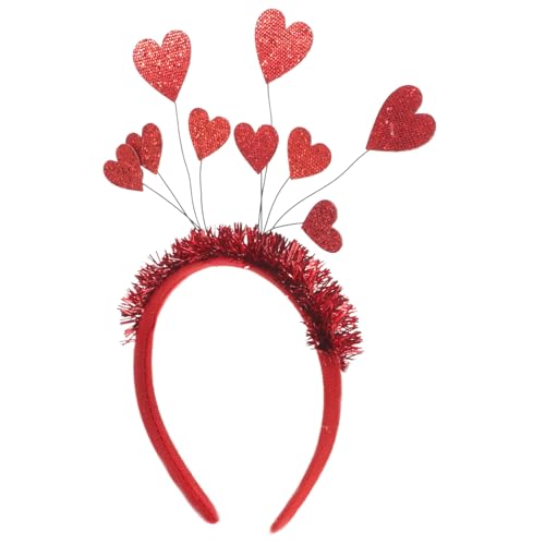 CALLARON 1Stück Valentinstag Stirnband Herzform Einzigartiges Haar für Romantische Anlässe Kopfschmuck Accessoire für Partys und Hochzeiten Perfektes von CALLARON