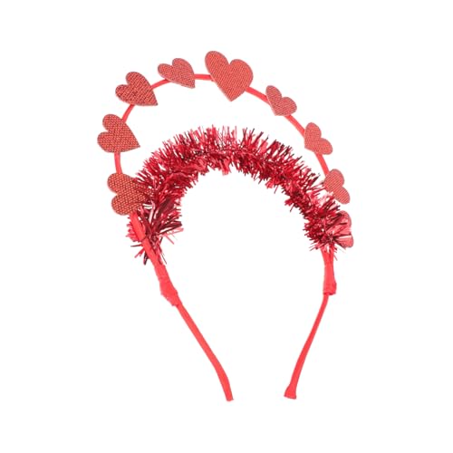 CALLARON 1Stück Zartes Liebesherz Stirnband Für Valentinstag Haarband Mit Herzförmigen Details Für Partys Und Freizeitkleidung Langlebig Und Farbecht Perfektes Accessoire von CALLARON