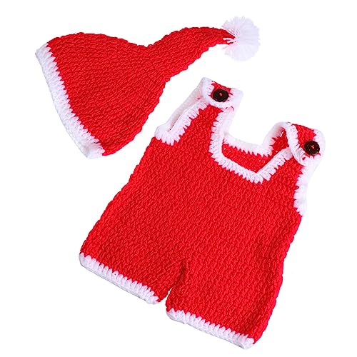 CALLARON 1satz Handgefertigten Weihnachts-fotorequisiten Für Neugeborene Strickmütze Und Fotokostüm Für Jungen Für Babyfotos Und Feiern Hautfreundlich Und CALLARON 1satz Handgefertigten Weihnachts-fotorequisiten Für Neugeborene Strickmütze Und Fotokostüm Für Jungen Für Babyfotos Und Feiern Hautfreundlich Und von CALLARON