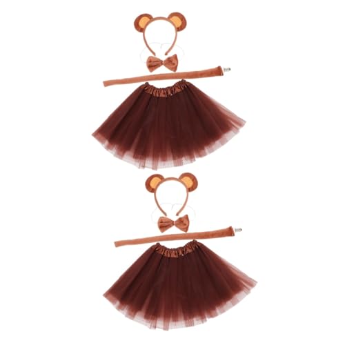 CALLARON 2 Sätze Bärenkostüm Set mit Haarreif und Tutu für Tier Mottopartys Cosplay Bühnenauftritte und Fotoshootings und Wiederverwendbar für Erwachsene CALLARON 2 Sätze Bärenkostüm Set mit Haarreif und Tutu für Tier Mottopartys Cosplay Bühnenauftritte und Fotoshootings und Wiederverwendbar für Erwachsene von CALLARON