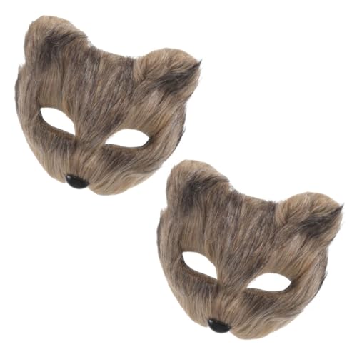 CALLARON 2 Stck Teiliges Fuchs Tiermaske Cosplay Party Masken Leicht und Realistisches Design für Kostüm und Maskeradeveranstaltungen Unisex Geeignet CALLARON 2 Stck Teiliges Fuchs Tiermaske Cosplay Party Masken Leicht und Realistisches Design für Kostüm und Maskeradeveranstaltungen Unisex Geeignet von CALLARON