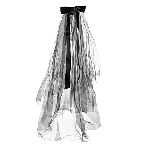 CALLARON 2 Stk Halloween-schleier Party-kopfschmuck Cosplay-dekoration Partyschleier Retro Dunkler Schleier Tiara Mit Fliege Halloween-kopfschmuck Dunkler Kopfschmuck Gittergewebe Black CALLARON 2 Stk Halloween-schleier Party-kopfschmuck Cosplay-dekoration Partyschleier Retro Dunkler Schleier Tiara Mit Fliege Halloween-kopfschmuck Dunkler Kopfschmuck Gittergewebe Black von CALLARON