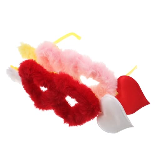 CALLARON 2 Stück Cupid Herzförmige Brillen Kuschelige Partybrillen Robust für Junggesellinnenabschiede Valentinstag Hochzeiten Stilvolle Accessoires für Gruppenfeiern und Fotomomente von CALLARON