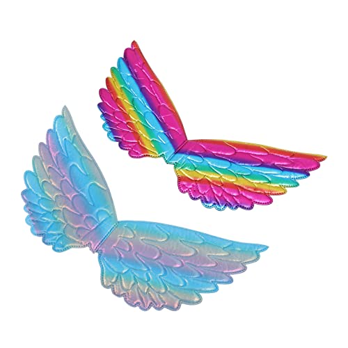 CALLARON 2 Stück Flügel Teiliges Bunte für Kostüm Bühne Festival Langlebig und Sicher für Mädchen Cosplay und Fotoshootings von CALLARON