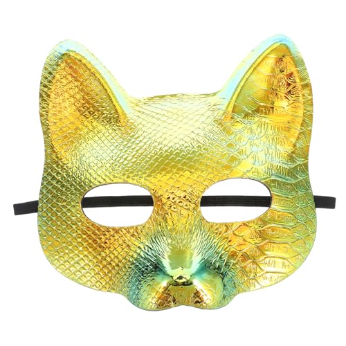 CALLARON 2 Stück Fox Maske Halbseitig Glänzendes Kunststoffmaterial Unisex Halloween Tierkostüm Vielseitig für Karneval Cosplay Maskenball und Bühnenauftritte Geeignet CALLARON 2 Stück Fox Maske Halbseitig Glänzendes Kunststoffmaterial Unisex Halloween Tierkostüm Vielseitig für Karneval Cosplay Maskenball und Bühnenauftritte Geeignet von CALLARON