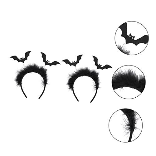 CALLARON 2 Stück Halloween Fledermaus Haarreif Hochwertiges Haarschmuck Accessoire für Kostümpartys Bequem und Leicht für Halloween Feiern und Auftritte CALLARON 2 Stück Halloween Fledermaus Haarreif Hochwertiges Haarschmuck Accessoire für Kostümpartys Bequem und Leicht für Halloween Feiern und Auftritte von CALLARON