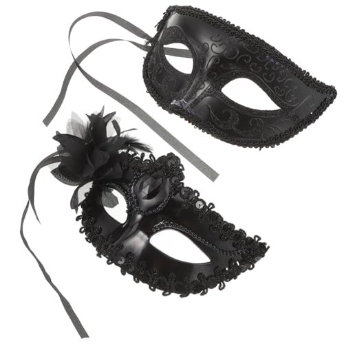 CALLARON 2 Stück Halloween Halbmaske für Cosplay Masken für Maskerade Party Langlebige Kostümausstattung für Halloween und Festliche Anlässe CALLARON 2 Stück Halloween Halbmaske für Cosplay Masken für Maskerade Party Langlebige Kostümausstattung für Halloween und Festliche Anlässe von CALLARON