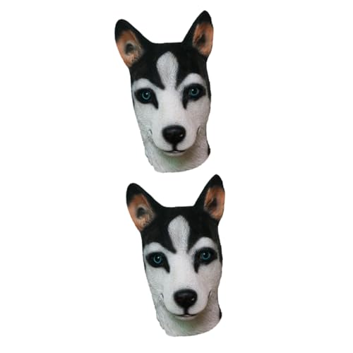CALLARON 2 Stück Halloween Husky Tierkopfmaske Natürlichem Realistische Hundemaske für Kostüm und Maskenpartys Atmungsaktiv und Langlebig für Halloween Karneval und Cosplay Zufällige Farbe CALLARON 2 Stück Halloween Husky Tierkopfmaske Natürlichem Realistische Hundemaske für Kostüm und Maskenpartys Atmungsaktiv und Langlebig für Halloween Karneval und Cosplay Zufällige Farbe von CALLARON