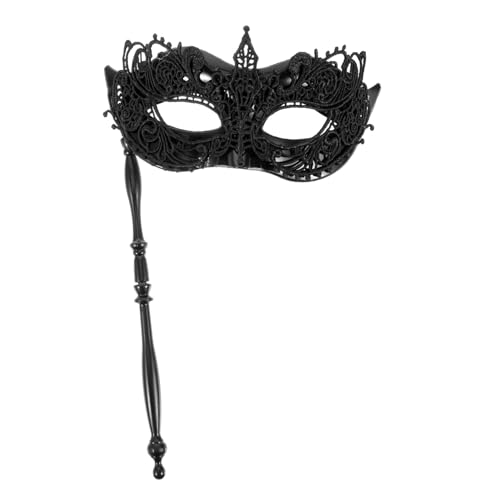 CALLARON 2 Stück Handgehaltene Masquerade Maske mit Schwarzer Spitze Langlebig und Klassisch Damen Party Maske für Karneval Maskenball Halloween und Cosplay Stilvolles Accessoire für CALLARON 2 Stück Handgehaltene Masquerade Maske mit Schwarzer Spitze Langlebig und Klassisch Damen Party Maske für Karneval Maskenball Halloween und Cosplay Stilvolles Accessoire für von CALLARON