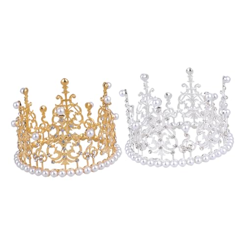 CALLARON 2 Stück Krone Haarschmuck Kronen für Kuchen Kuchendekorationen Kuchenkrone Kuchen -Topper für Mädchen Kronendekor Kuchen-Krone- Kuchen Tiara Topper Legierung CALLARON 2 Stück Krone Haarschmuck Kronen für Kuchen Kuchendekorationen Kuchenkrone Kuchen -Topper für Mädchen Kronendekor Kuchen-Krone- Kuchen Tiara Topper Legierung von CALLARON