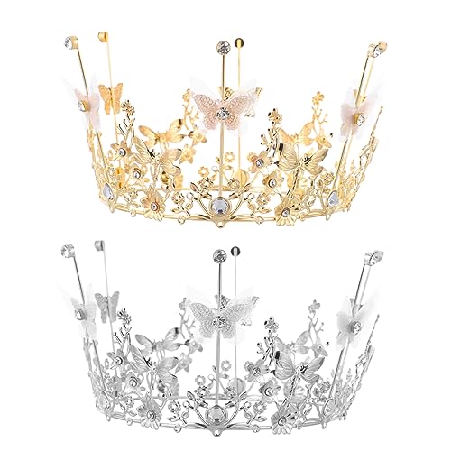 CALLARON 2 Stück Kronen dekoration Party Tortenaufleger für Kuchen Tiara Topper Dekorationen Ornament hochzeitsdeko Kuchen Krone geburtstagstorte Kuchen-Krone- Legierung CALLARON 2 Stück Kronen dekoration Party Tortenaufleger für Kuchen Tiara Topper Dekorationen Ornament hochzeitsdeko Kuchen Krone geburtstagstorte Kuchen-Krone- Legierung von CALLARON