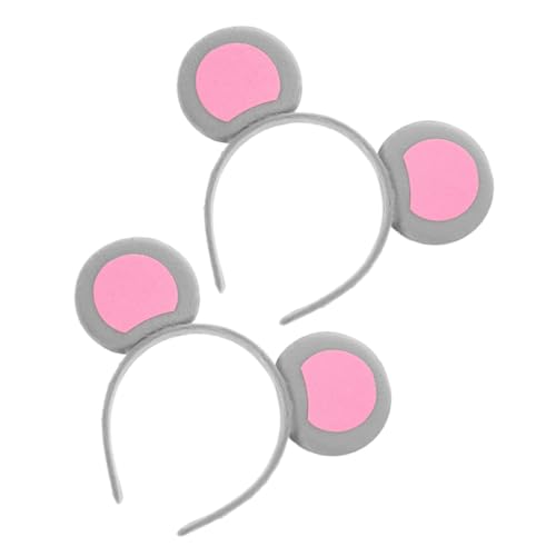 CALLARON 2 Stück Niedliches Teiliges Mouse Ear Headband Flexibler Haarreif mit Komfortablem Sitz Cartoon Mausohren für Damen und Mädchen für Kostüm und Partyverkleidungen Halloween und CALLARON 2 Stück Niedliches Teiliges Mouse Ear Headband Flexibler Haarreif mit Komfortablem Sitz Cartoon Mausohren für Damen und Mädchen für Kostüm und Partyverkleidungen Halloween und von CALLARON