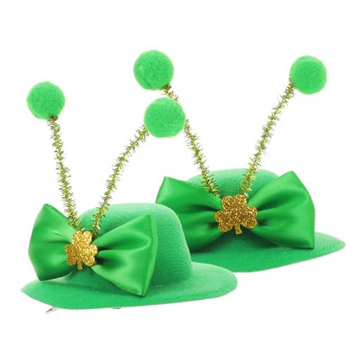 CALLARON 2 Stück Patrick's Day Haarclips Kleeblatt Hut Design Haarschmuck Grüne Party Kostüm Accessoires für Durchmesser Festliche Kopfbedeckung CALLARON 2 Stück Patrick's Day Haarclips Kleeblatt Hut Design Haarschmuck Grüne Party Kostüm Accessoires für Durchmesser Festliche Kopfbedeckung von CALLARON