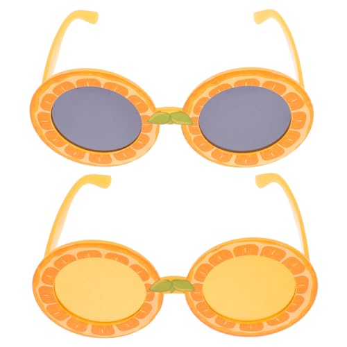 CALLARON 2 Stück Sonnenbrillen in Fruchtform: Zitronen-orangen-form, Originelle Brillen, Foto-requisiten Für Die Hawaii-luau-party Im Sommer Am Strand CALLARON 2 Stück Sonnenbrillen in Fruchtform: Zitronen-orangen-form, Originelle Brillen, Foto-requisiten Für Die Hawaii-luau-party Im Sommer Am Strand von CALLARON