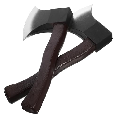 CALLARON 2 Stück Teiliges Halloween Realistische Spielzeugäxte Detailgetreue Robuste Kostüm Requisiten für Karneval Cosplay und Bühnenauftritte von CALLARON