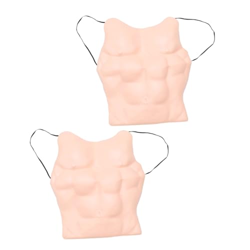 CALLARON 2 Stück Teiliges Muskel-kostüm mit Gepolstertem Bauch und Brust Realistische Muskel-requisite Herren Universalgröße Wiederverwendbar für Halloween Cosplay Party Spaß CALLARON 2 Stück Teiliges Muskel-kostüm mit Gepolstertem Bauch und Brust Realistische Muskel-requisite Herren Universalgröße Wiederverwendbar für Halloween Cosplay Party Spaß von CALLARON