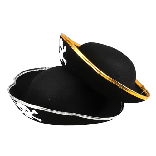 CALLARON 2 Stück Teiliges Piratenkapitän Hut Halloween Cosplay Mottoparty Karneval Erwachsene mit Gold und Silberverzierung Einzigartiges Design für Kostüm und Rollenspiele CALLARON 2 Stück Teiliges Piratenkapitän Hut Halloween Cosplay Mottoparty Karneval Erwachsene mit Gold und Silberverzierung Einzigartiges Design für Kostüm und Rollenspiele von CALLARON
