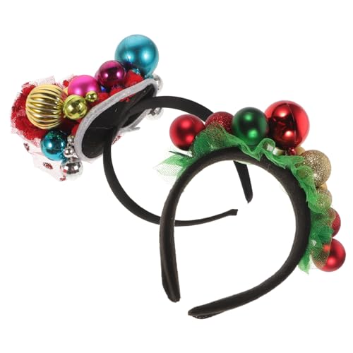 CALLARON 2 Stück Teiliges Weihnachts Stirnband mit Glocken Bunte Haarreifen für Festlichkeiten für Partys und Feiertage Haarschmuck für Erwachsene CALLARON 2 Stück Teiliges Weihnachts Stirnband mit Glocken Bunte Haarreifen für Festlichkeiten für Partys und Feiertage Haarschmuck für Erwachsene von CALLARON