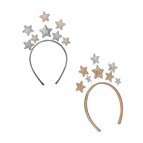 CALLARON 2 Stücke Glitzer Haarreifen mit Fünfzackigem Stern Kopfschmuck für Weihnachtsaccessoires für Karneval und Festliche Anlässe CALLARON 2 Stücke Glitzer Haarreifen mit Fünfzackigem Stern Kopfschmuck für Weihnachtsaccessoires für Karneval und Festliche Anlässe von CALLARON