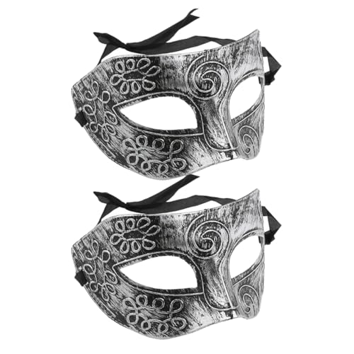 CALLARON 2 Stücke Griechische Maske für Maskenball Karnevalsmaske mit Kunstvollen Verzierungen für Halloween Cosplay und Festlichkeiten von CALLARON