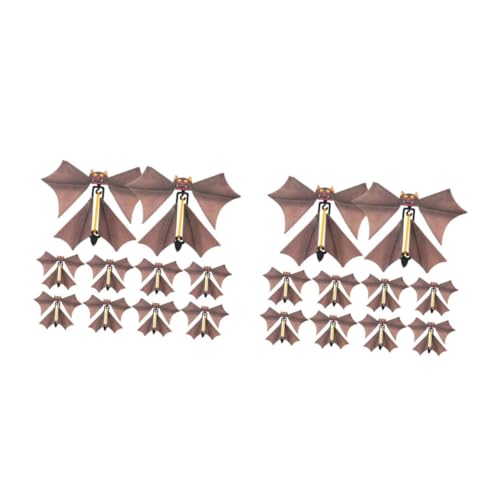 CALLARON 20 Stck. Magische Requisiten Halloween-Fledermaus- Fliegendes Fledermausspielzeug Fliegende Fledermausfoto -Requisite Fledermausspielzeug Neuheit Zufällige Farbe von CALLARON
