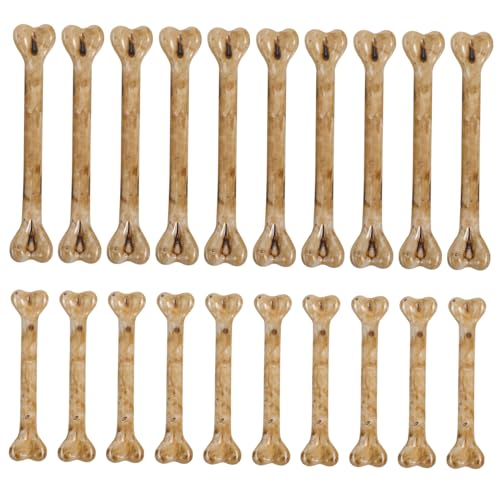 CALLARON 20 Stück Teiliges Kleine Künstliche Knochenanhänger mit Langlebige Halloween Deko Realistisches Knochenmodell für DIY Schmuck Party Deko und Scherzartikel von CALLARON
