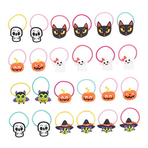 CALLARON 24Stücke Teiliges Halloween Haarband Cartoon Haargummis Für Elastische Haargummis Für Frisuren Für Halloween Feiern Und Looks CALLARON 24Stücke Teiliges Halloween Haarband Cartoon Haargummis Für Elastische Haargummis Für Frisuren Für Halloween Feiern Und Looks von CALLARON