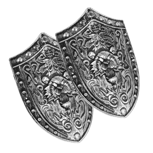 CALLARON 2pcs Knight Shield Toy Für Kinder Löwenwache Für Halloween Cosplay Party Jungen Spielen So, Als Tound Knight Shield Medieval Soval So Tun, Als Spielen Spielzeug, Spielzeug Zu CALLARON 2pcs Knight Shield Toy Für Kinder Löwenwache Für Halloween Cosplay Party Jungen Spielen So, Als Tound Knight Shield Medieval Soval So Tun, Als Spielen Spielzeug, Spielzeug Zu von CALLARON