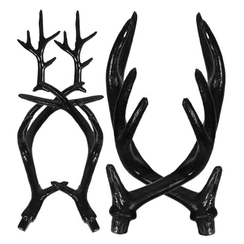 CALLARON 3 Paare Simulierte Hirschgeweihe Haarreif DIY Accessoires PVC Kunststoff Halloween Kostüm Geweih Deko für Festival Fotorequisiten und Cosplay CALLARON 3 Paare Simulierte Hirschgeweihe Haarreif DIY Accessoires PVC Kunststoff Halloween Kostüm Geweih Deko für Festival Fotorequisiten und Cosplay von CALLARON